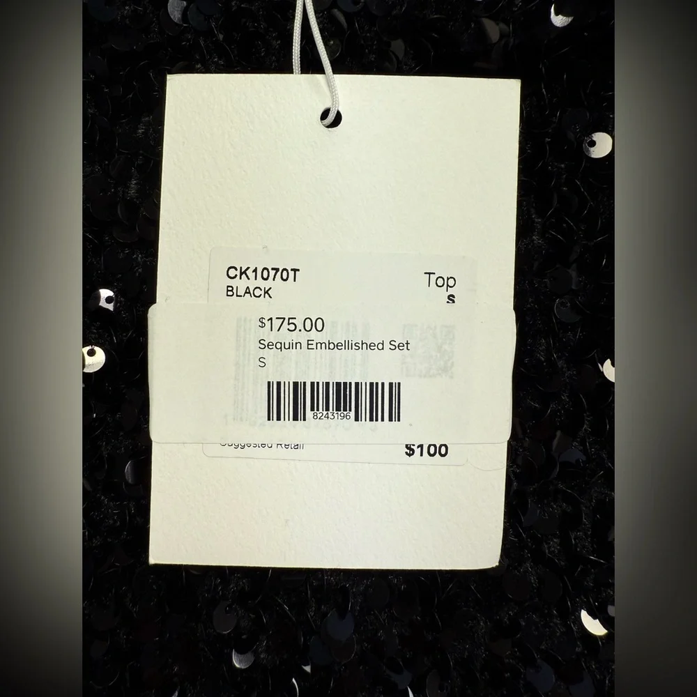 Endless Rose Sequin Embellished Tank Top | Black | Size Small | NWT - Picture 6 of 10